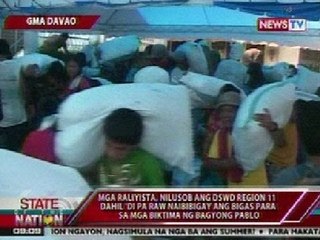 SONA: Bodega ng saku-sakong bigas sa DSWD Region 11, tinangay ng mga raliyista