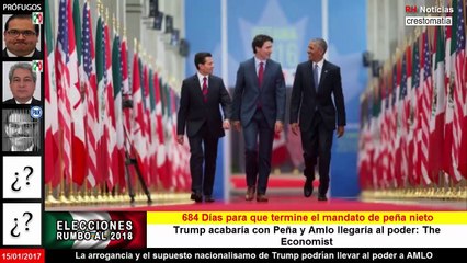 Ingleses Trump acabaría con Peña y Amlo llegaría al poder