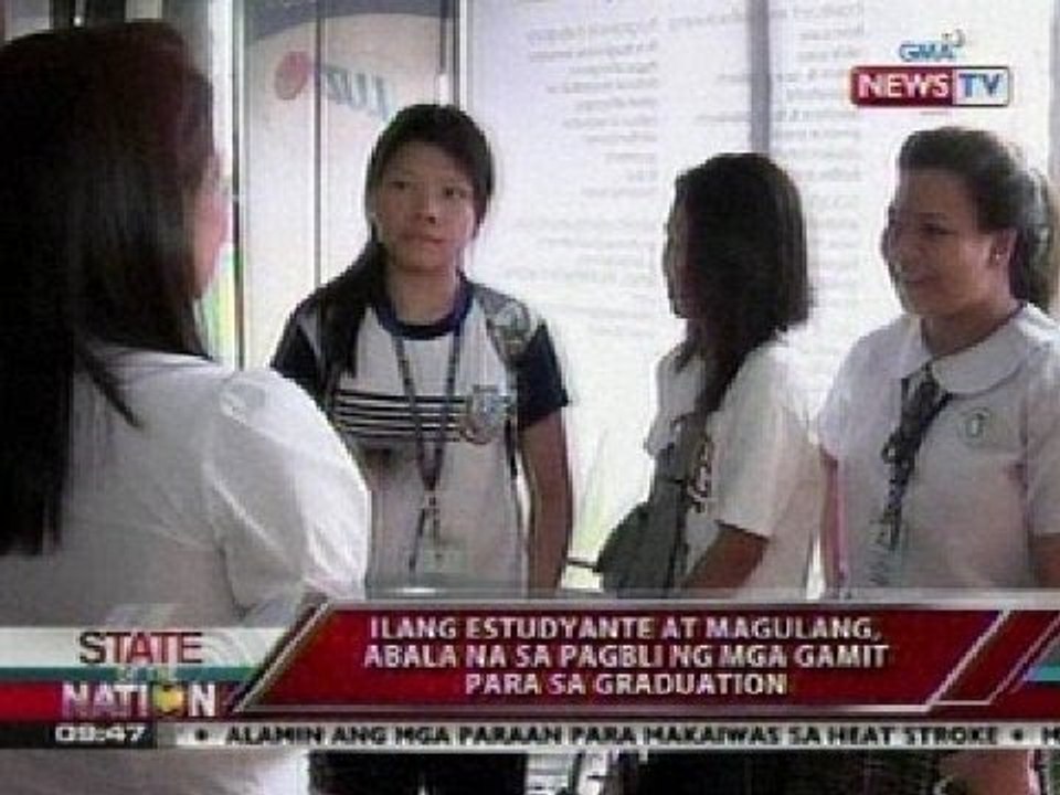 SONA: Ilang mga magulang at estudyante, abala na sa pagbili ng mga gamit para sa graduation