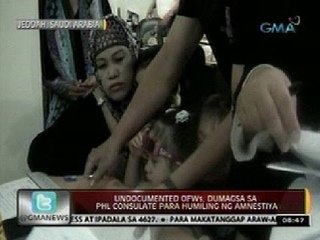 24 Oras: Undocumented OFWs, dumagsa sa PHl Consulate sa Jeddah