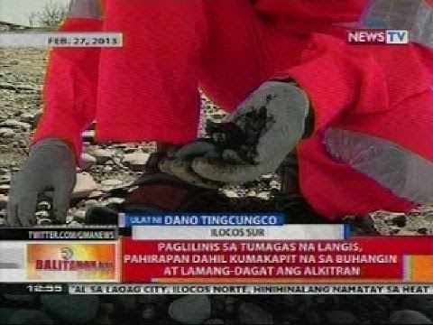 BT: Paglilinis sa tumagas na langis, pahirapan
