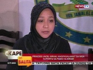 KB: Princess Jacel Kiram, nagpasalamat sa mga suporta sa Pamilya Kiram