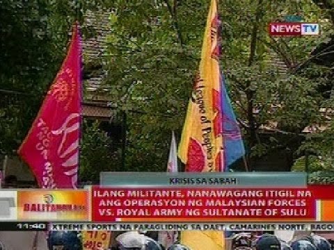 BT: Ilang militante, nanawagang itigil na ang ops ng Malaysian forces vs sultanate of Sulu