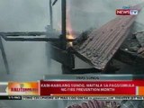 BT: Kabi-kabilang sunog, naitala sa pagsisimula ng fire prevention month