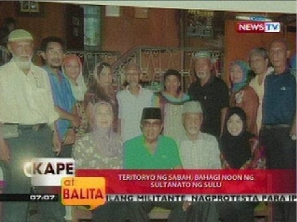 KB: Teritoryo ng Sabah, bahagi noon ng sultanato ng Sulu