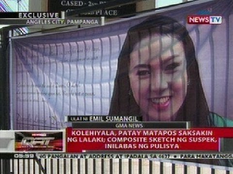 Kolehiyala, patay matapos saksakin ng lalaki; Composite sketch ng suspek, inilabas ng pulisya
