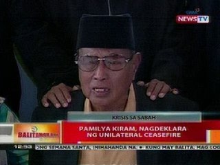 BT: Pamilya Kiram, nagdeklara ng unilateral ceasefire