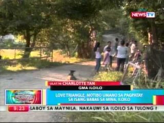 BP: Love triangle, motibo umano sa pagpatay sa isang babae sa Mina, Iloilo