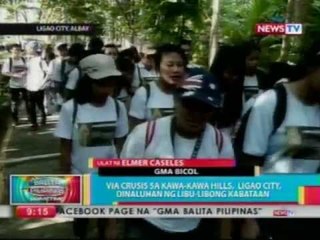 BP: Via Crusis sa Kawa-Kawa Hills, Ligao City, dinaluhan ng libu-libong kabataan