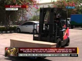 Mga labi ng Pinay OFW na tumalon umano sa ika-10 palapag ng gusali sa Lebanon, nasa bansa na