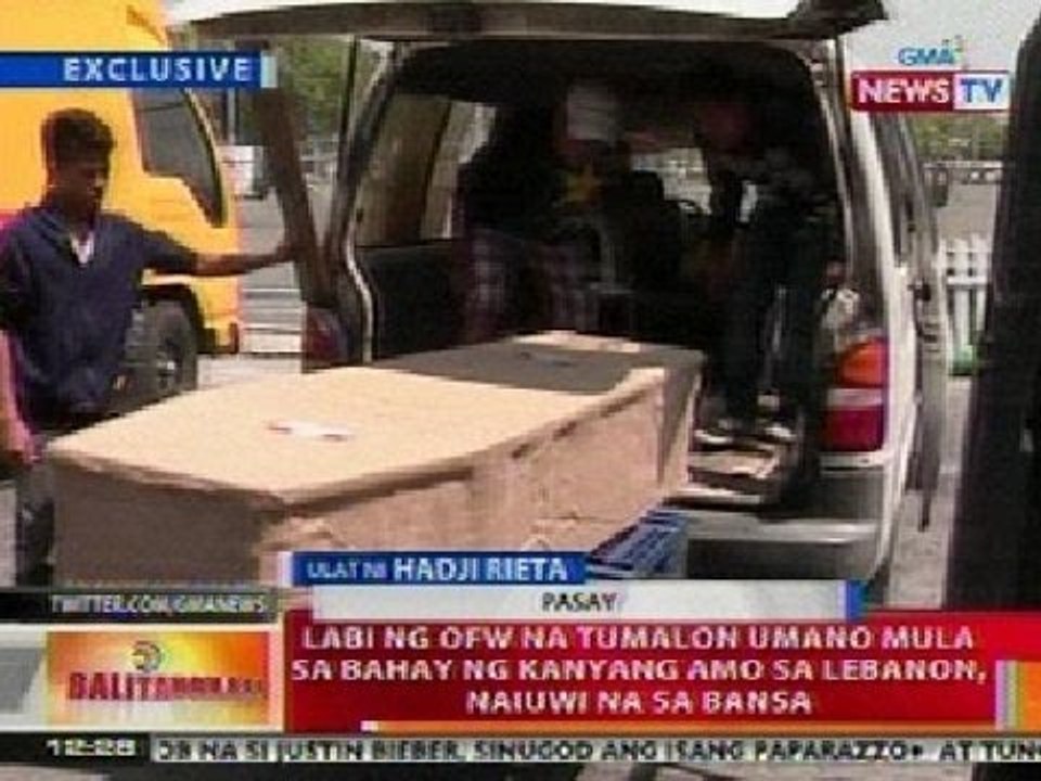 BT: Exclusive: Labi ng OFW na natagpuang patay sa Lebanon, naiuwi na sa bansa