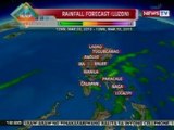 BT: Mahihina at kalat-kalat na pag-ulan, maaaring maranasan sa hilaga at gitnang Luzon