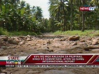 SONA: 93% mga kalsada sa Pilipinas, di pa sementado, ayon sa isang international report