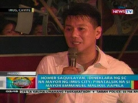 BP: Homer Saquilayan, idineklara ng SC na mayor ng Imus, Cavite