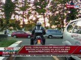 SONA: Rider ng motorsiklo, mungkahing magsuot ng vest na naka-imprenta ang plate number