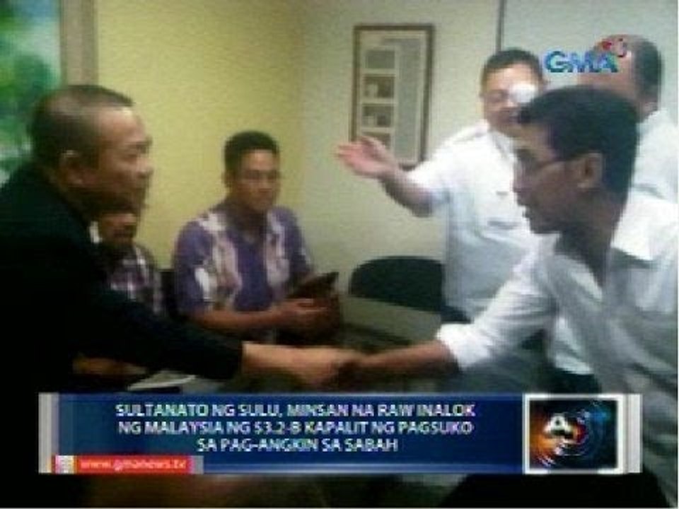 Sultanato ng Sulu, minsan daw inalok ng Malaysia ng $3.2-B kapalit ng pagsuko sa pag-angkin sa Sabah