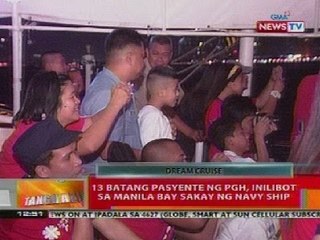BT: 13 batang pasyente ng PGH, inilibot sa Manila Bay sakay ng Navy ship