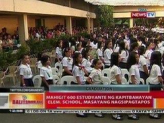 BT: Mahigit 600 estudyante ng Kapitbahayan Elem. School sa Navotas, masayang nagsipagtapos