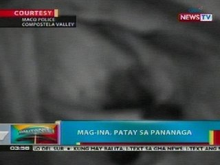 BP: Mag-ina sa Maco, Compostela Valley, patay sa pananaga