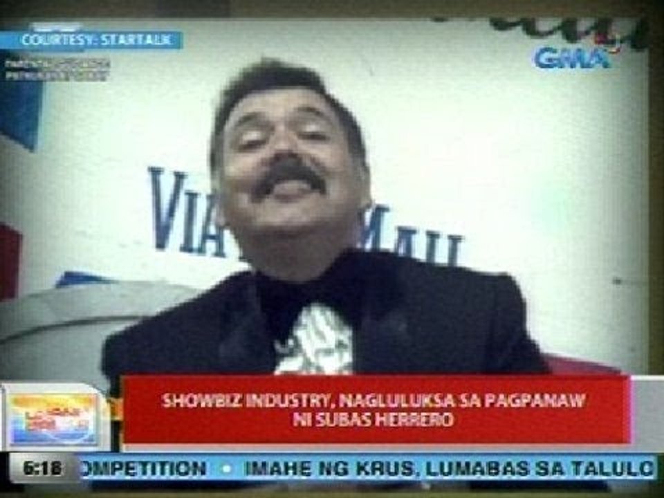 UB: Showbiz industry, nagluluksa sa pagpanaw ni Subas Herrero