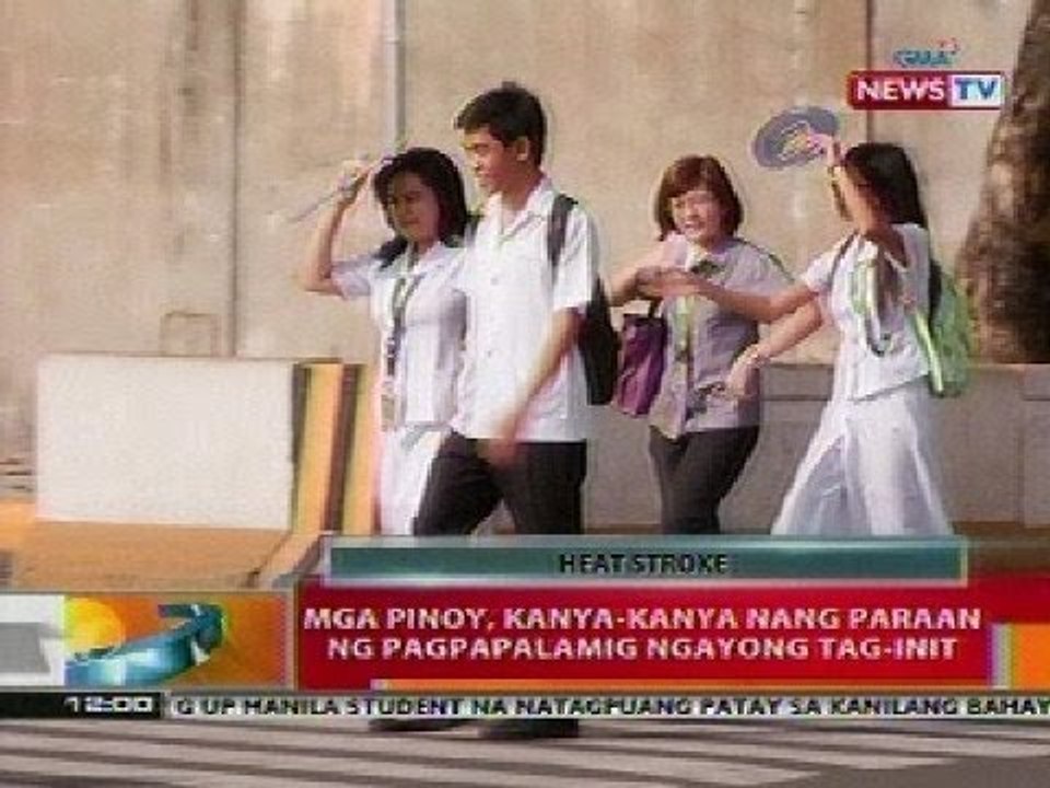 BT: Mga Pinoy, kanya-kanya nang paraan ng pagpapalamig ngayong tag-init
