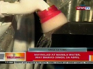 BT: Maynilad at Manila Water, may bawas-singil sa Abril