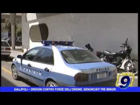 Gallipoli | Ordigni contro forze dell'ordine, tre minori denunciati