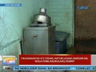 UB: Pagawaan ng ice cream sa Dagupan, natuklasang marumi na, wala pang kaukulang permit