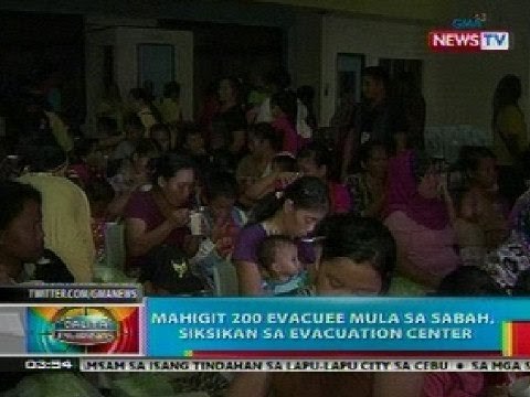 BP: Mahigit 200 evacuee mula sa Sabah, siksikan sa evacuation center sa Bongao, Tawi-tawi