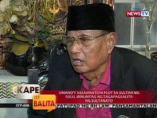KB: Umano'y assasination plot sa Sultan ng Sulu, ibinunyag ng tagapagsalita ng sultanato