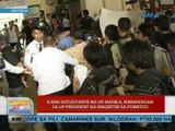 UB: Ilang estudyante ng UP Manila, nanawagan sa UP president na magbitiw sa pwesto