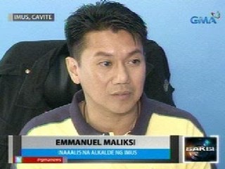 Saksi: Pinaaalis na mayor ng Imus, nanindigang hindi bababa sa pwesto