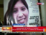 BT: Nasawing UP Manila student na si Kristel Tejada, ililibing na mamaya