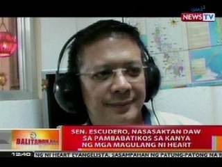BT: Sen. Escudero, nasasaktan sa pambabatikos sa kanya ng mga magulang ni Heart