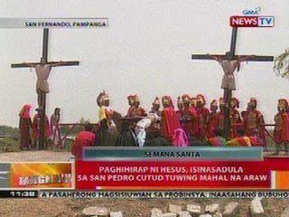 BT: Paghihirap ni Hesus, isinasadula sa San Pedro Cutud tuwing mahal na araw