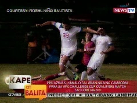 KB: PHL Azkals, nanalo sa laban nila ng Cambodia sa score na 8-0