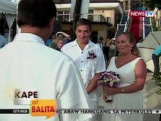 KB: Dayuhang turista, nagpakasal sa Boracay