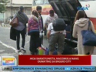 UB: Mga bakasyunista, nagsimula nang dumating sa Baguio City