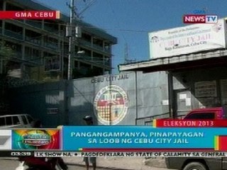 BP: Pangangampanya, pinapayagan sa loob ng Cebu City Jail