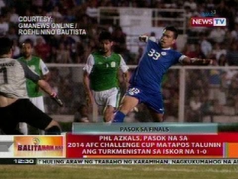 BT: PHL Azkals, pasok na sa 2014 AFC Challenge Cup