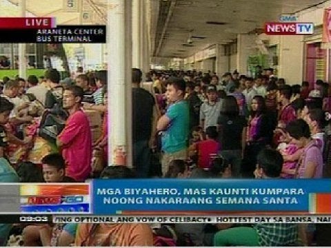 NTG: Mga biyahero, mas kaunti kumpara noong nakaraang Semana Santa