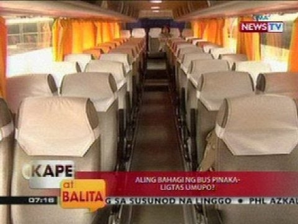 KB: Aling bahagi ng bus pinaka-ligas umupo?