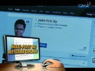 Saksi: Social network, mabisang paraan na rin para makahanap ng trabaho
