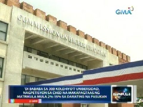 Saksi: Mahigit 300 kolehiyo't unibersidad, naghain ng tuition hike petition sa CHED