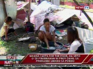 SONA: Magna Carta for the Poor, na-veto ni PNoy dahil sa problema umano sa pondo