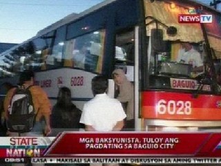 SONA: Mga bakasyunista, tuloy ang pagdating sa Baguio City