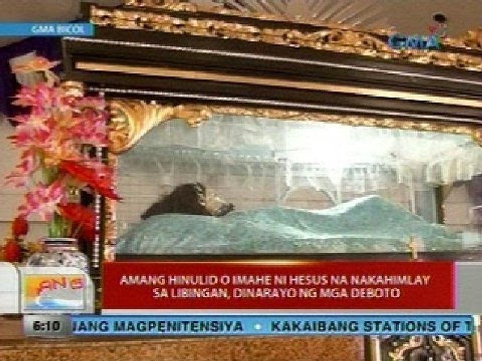 UB: Imahe ni Hesus na nakahimlay sa libingan, dinarayo ng mga deboto