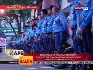 KB: Seguridad sa mga bus terminal, patuloy na pinapaigting sa ikalawang araw ng Semana Santa