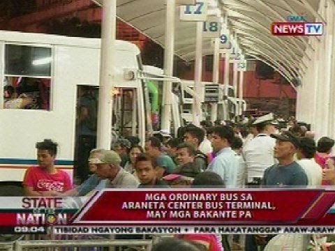 Aircon buses, punuan habang ordinary buses, may mga bakante pa sa gitna ng pagdagsa ng mga biyahero