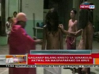 BT: Gaganap bilang Kristo sa Senakulo sa Bataan, aktwal na magpapapako sa krus
